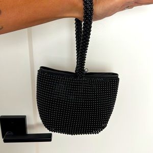 Wristlet Metal Beaded Bag